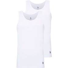 U.S.POLO 80188 ERKEK 2 Lİ COTON BEYAZ ATLET