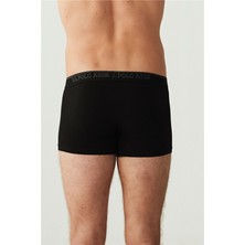 U.S. Polo Assn. Erkek Siyah 3 Lü Boxer 80097