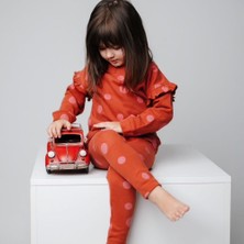 Mama Yoyo Fırfırlı Sweat Alt Üst Takım - Puantiye