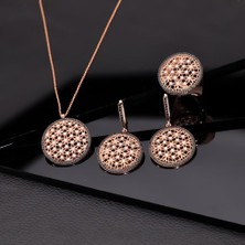Miavi Silver 925 Ayar Gümüş Yaşam Çiçeği Takı Seti