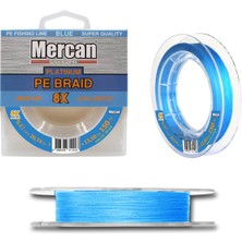 Mercan Pe Örgü Platinum 8x Ip Mavi 150 M Misina