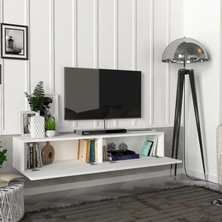 JOY Eko Tv Ünitesi Tv Sehpası Alt Modül Beyaz 140 Cm Mdf EKO TV ÜNİTESİ BEYAZ