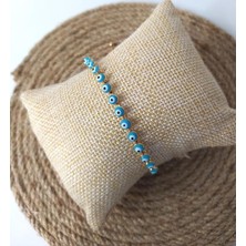 HD Marketim Bileklik Sıralı Nazar Boncuklu Asansörlü Kötü Göz Kovucu Bileklik