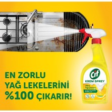 Cif Yüzey Temizleyici Sprey Krem Limon Ultra Yağ Çözücü 750 ml X2