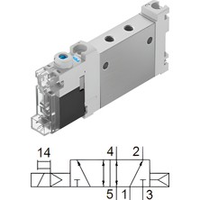 Fapatech Solenoid Valf VUVG-LK10-B52-T-M7-1H2L-S / Hat Içi Kontrol Valfı