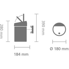 Brabantia Bra 364488 Beyaz Dokunmatik Çöp Kutusu 3l