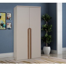Lizbon 2 Kapılı Gardrop - Vizon