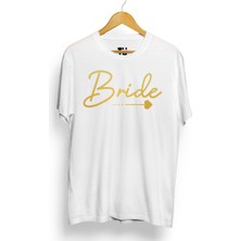 Tüşört Bride Squad Yazılı Bekarlığa Veda Partilerinde Nedimeler Için Tshirt