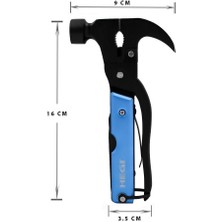 Hegi 818100012 Çok Fonksiyonlu Paslanmaz Çekiç/keser - Mavi