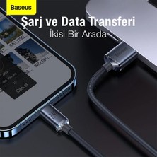 Baseus 1.2m 2.4A Ultra Hızlı Iphone Lightning Şarj ve Data Kablosu Iphone 14,13,12 Şarj Kablosu