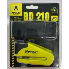 LK Auvray BD-210 Motosiklet Disk Kilidi Sarı