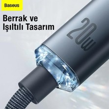 Baseus 1.2m Ultra Hızlı 20W Type-C To iPhone Şarj Kablosu Iphone 14,13,12 Pro Max Şarj Kablosu