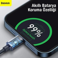 Baseus 1.2m Ultra Hızlı 20W Type-C To iPhone Şarj Kablosu Iphone 14,13,12 Pro Max Şarj Kablosu