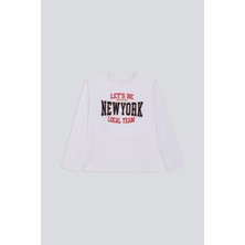 Babokah (Kids Boy) Baskılı Basıc Uzun Kol T-Shırt