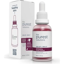 The Purest Solutions Canlandırıcı & Cilt Tonu Eşitleyici Yüz Kırmızı Peeling Serum 30 ml (Aha 10% + Bha 2%)