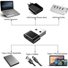 Bonjux Iphone 11 12 13 14 Uyumlu Yeni Nesil Type-C To USB Dönüştürücü Şarj Başlık Dönüştürücü Otg
