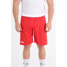 Diadora Düz  Kırmızı Antrenman - Spor Şort - Ddant-Sort
