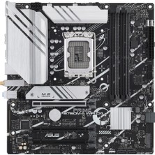 Asus Prıme B760M-A Wıfı D4 Intel B760 Lga1700 DDR4 5333 Dp Hdmı 2X M2 Usb3.2 Ax Wifi + Bt Aura Rgb 2.5Gbit Lan Matx (Prıme B760M-A Wıfı D4) Anakart