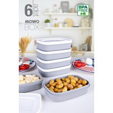 Mowo Home Trove Mini (Gri) Kapaklı Kahvaltı Buzdolabı Kabı 600ML