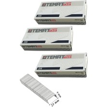 Artlantis 23/6 Zımba Teli Çelik Zımba Teli 1000 Li 3 Paket 30 Sayfa Zımbalama Kapasitesi