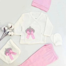Baby Zuhu Kız Bebek Kraliçe Taç Taşlı 5li Hastane Çıkış Seti Yenidoğan Kıyafeti