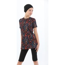 Secret Moda Yarı Kapalı Hızlı Kuruma Özellikli Tesettür Mayo Çocuk  9 10 Yaş