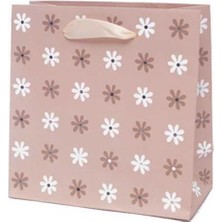 Depposite Pudra Pembe Çiçekli 20 x 20 x 7 cm 12'li