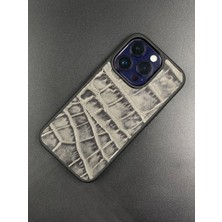 MAT DERİ IPHONE14 Pro Kılıf Desenli Hakiki Deri Telefon Kılıfı