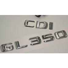 Dk Benz Gl 350 Cdi Bagaj Krom Metal 3m 3D Yazı Logo