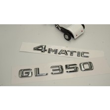 Dk Benz Gl 350 4matic Bagaj Krom Metal 3m 3D Yazı Logo