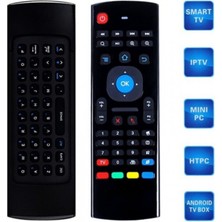 Depposite Kablosuz Klavye Mouse Smart Tv Box Pc Şarjlı Akıllı Kumanda Klavyeli Akıllı Tv Kumandası