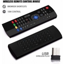 Depposite Kablosuz Klavye Mouse Smart Tv Box Pc Şarjlı Akıllı Kumanda Klavyeli Akıllı Tv Kumandası