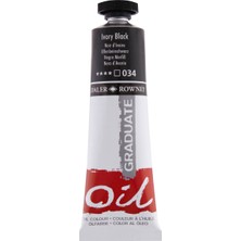 Daler Rowney Graduate Yağlı Boya 38ML 034 Ivory Black