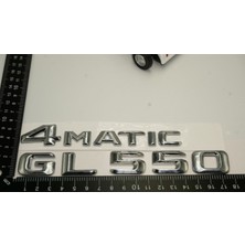 Dk Benz Gl 550 4matic Bagaj Krom Metal 3m 3D Yazı Logo