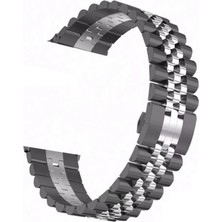 Huawei Watch GT GT2 GT3 GT4 GT5 42mm/Honor Magic 2 Kordon 20mm Şeritli Metal Kordon 36