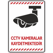 İsg Tabelam 25x35cm/Etiket/Cctv Kameralar Kaydetmektedir/v2