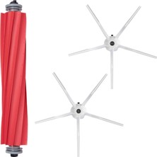 Mija Roborock Q7 Max + T8 Uyumlu 3 Parça Yedek Filtre Fırça Seti Beyaz