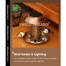 Swico Remado Dış Mekan Asma Için Solar Kuş Besleyici (Yurt Dışından)