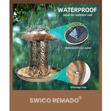 Swico Remado Dış Mekan Asma Için Solar Kuş Besleyici (Yurt Dışından)