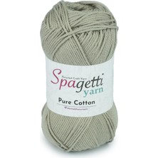 Pure Cotton Kül Rengi El Örgü Ipliği