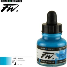 Daler Rowney Likit Akrilik Pistole Mürekkebi Fw Ink 29.5ml 145 Turquoise