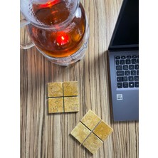 Pietramosaic Gold Traverten Bardak Altlığı