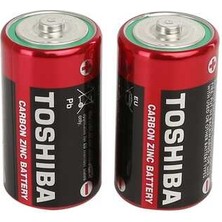 Toshiba R20SL Orta Boy Tek Kullanımlık Pil 2'li 1,2 V Voltajlı Karbon Çinko Pil