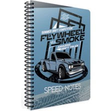 Gıpta Speed Notes Not Defteri - Spiralli - A6 - 80 Yp - Çizgili - Model 2