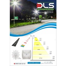 DLS 150W LED Yol Sokak Armatür Dls Park Bahçe Çevre Site Bina Dış Mekan Lamba Aydınlatma Ledli Sokak Armatürü