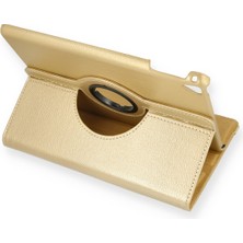 Happycase iPad Air 2 9.7 Kılıf 360 Tablet Dönerli  Kılıf - Gold