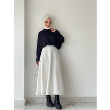 Cng Moda Tesettür Scuba Kloş Etek