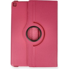 Happycase iPad 10.2 (7.nesil) Kılıf 360 Tablet Dönerli  Kılıf - Pembe