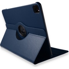 Happycase iPad Pro 11 (2018) Kılıf 360 Tablet Dönerli  Kılıf - Lacivert