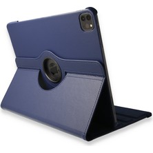 Happycase iPad Pro 12.9 (2018) Kılıf 360 Tablet Dönerli  Kılıf - Lacivert